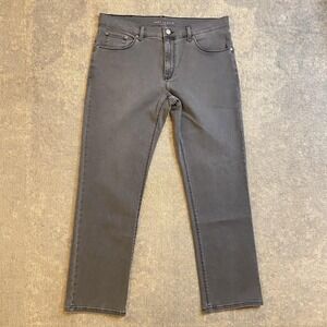 Mott & Bow Straight Jeans Mens 34x30 Gray Stretch Denim Mid Rise Casual